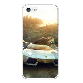 Чехол для iPhone 5/5S матовый с принтом Гонка в Ухте, Силикон | Область печати: задняя сторона чехла, без боковых панелей | Тематика изображения на принте:  скорость | автомобиль | водитель | гнать | гонка | гонщик | дорога | езда | колесо | машина | мотор | обгон | огонь | победа | погоня | ралли | соревнование | спорт | тачка | трасса | финиш | экстрим