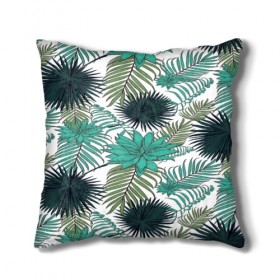 Подушка 3D Tropical: в Ухте, наволочка – 100% полиэстер, наполнитель – холлофайбер (легкий наполнитель, не вызывает аллергию). | состоит из подушки и наволочки. Наволочка на молнии, легко снимается для стирки | flower | тропики | тропический | цветы