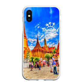 Чехол для iPhone XS Max матовый с принтом Таиланд в Ухте, Силикон | Область печати: задняя сторона чехла, без боковых панелей | architecture | bangkok | clouds | landmark | people | sky | temple of the emerald buddha | thailand | tourism | архитектура | бангкок | достопримечательность | люди | небо | облака | таиланд | туризм | храм изумрудного будды