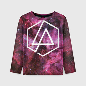 Детский лонгслив 3D с принтом LP в Ухте, 100% полиэстер | длинные рукава, круглый вырез горловины, полуприлегающий силуэт
 | linkin park | one more light | беннингтон | линкин парк | честер