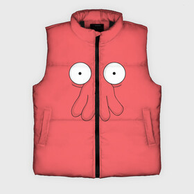 Мужской жилет утепленный 3D с принтом Доктор Зойдберг в Ухте,  |  | cosmic | cosmos | doctor zoidberg | futurama | space | доктор зойдберг | комикс | космос | омароподобный | футурама