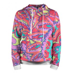 Мужская толстовка 3D с принтом Рыбки в Ухте, 100% полиэстер | двухслойный капюшон со шнурком для регулировки, мягкие манжеты на рукавах и по низу толстовки, спереди карман-кенгуру с мягким внутренним слоем. | абстракция | краски | психо | психоделический | цвета
