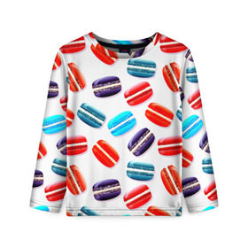 Детский лонгслив 3D с принтом some cake в Ухте, 100% полиэстер | длинные рукава, круглый вырез горловины, полуприлегающий силуэт
 | десерт | еда | пирожные | сладости