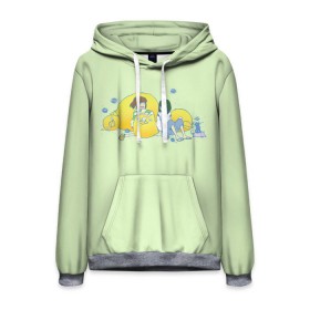 Мужская толстовка 3D с принтом Унесенные призраками в Ухте, 100% полиэстер | двухслойный капюшон со шнурком для регулировки, мягкие манжеты на рукавах и по низу толстовки, спереди карман-кенгуру с мягким внутренним слоем. | anime | spirited away | аниме | миадзяки | унесенные призраками