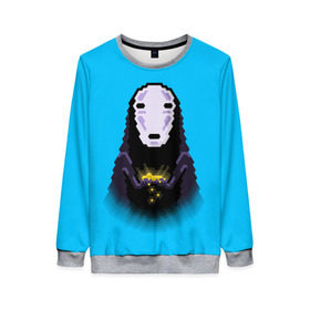 Женский свитшот 3D с принтом Anime в Ухте, 100% полиэстер с мягким внутренним слоем | круглый вырез горловины, мягкая резинка на манжетах и поясе, свободная посадка по фигуре | anime | spirited away | аниме | миадзяки | унесенные призраками