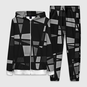 Женский костюм 3D с принтом Geometry figure в Ухте,  |  | бумага | геометрия | грани | изгиб | линии | полигоны | полосы | постель | серый | сочетания | текстура | треугольники | черный