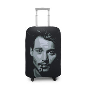 Чехол для чемодана 3D Джонни Депп: в Ухте, 86% полиэфир, 14% спандекс | двустороннее нанесение принта, прорези для ручек и колес | johnny depp | джонни депп