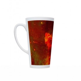 Кружка Латте с принтом Nebula Star в Ухте, Белая керамика | Объем 480 мл; Высота 150 мм; Диаметр 90 мм | Тематика изображения на принте: 