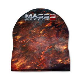 Шапка 3D с принтом Mass Effect в Ухте, 100% полиэстер | универсальный размер, печать по всей поверхности изделия | Тематика изображения на принте: n7 | shepard | галактика | жнец | космос | масс | нормандия | планета | шепард | эффект