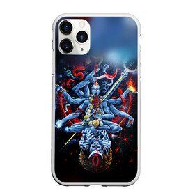 Чехол для iPhone 11 Pro матовый с принтом Cult of Fire в Ухте, Силикон |  | black metal | демон | череп