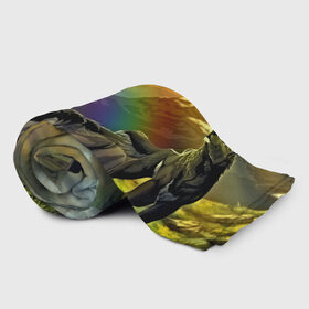 Плед 3D Волки: в Ухте, 100% полиэстер | закругленные углы, все края обработаны. Ткань не мнется и не растягивается | пейзаж