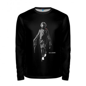 Мужской лонгслив 3D с принтом Tretij rebenok grey в Ухте, 100% полиэстер | длинные рукава, круглый вырез горловины, полуприлегающий силуэт | 