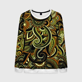 Мужской свитшот 3D с принтом Flower Pattern в Ухте, 100% полиэстер с мягким внутренним слоем | круглый вырез горловины, мягкая резинка на манжетах и поясе, свободная посадка по фигуре | Тематика изображения на принте: 3d | flower | весна | другие | красивые цветы | красные | лето | поле | полевой цветок | прикольные | природа | текстуры | цветочки | цветы