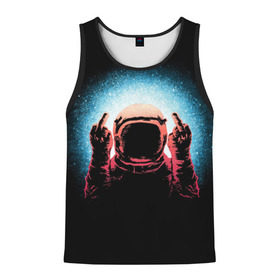Мужская майка 3D с принтом Spaceman в Ухте, 100% полиэстер | круглая горловина, приталенный силуэт, длина до линии бедра. Пройма и горловина окантованы тонкой бейкой | cosmic | galaxy | space | spaceman | астронавт | вселенная | галактика | космонавт | космос