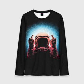 Мужской лонгслив 3D с принтом Spaceman в Ухте, 100% полиэстер | длинные рукава, круглый вырез горловины, полуприлегающий силуэт | Тематика изображения на принте: cosmic | galaxy | space | spaceman | астронавт | вселенная | галактика | космонавт | космос