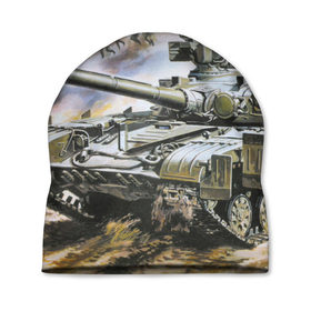 Шапка 3D Танковый бой: в Ухте, 100% полиэстер | универсальный размер, печать по всей поверхности изделия |   | немецкий | русские | танки
