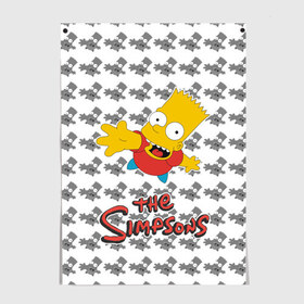 Постер с принтом Bart в Ухте, 100% бумага
 | бумага, плотность 150 мг. Матовая, но за счет высокого коэффициента гладкости имеет небольшой блеск и дает на свету блики, но в отличии от глянцевой бумаги не покрыта лаком | simpsons | барт | мульт | симпсоны