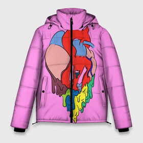 Мужская зимняя куртка 3D с принтом Heart в Ухте, верх — 100% полиэстер; подкладка — 100% полиэстер; утеплитель — 100% полиэстер | длина ниже бедра, свободный силуэт Оверсайз. Есть воротник-стойка, отстегивающийся капюшон и ветрозащитная планка. 

Боковые карманы с листочкой на кнопках и внутренний карман на молнии. | 21 pilots | twenty one pilots