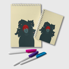 Блокнот с принтом Wolfs в Ухте, 100% бумага | 48 листов, плотность листов — 60 г/м2, плотность картонной обложки — 250 г/м2. Листы скреплены удобной пружинной спиралью. Цвет линий — светло-серый
 | 21 pilots | twenty one pilots
