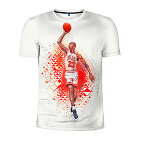 Мужская футболка 3D спортивная с принтом Michael Jordan в Ухте, 100% полиэстер с улучшенными характеристиками | приталенный силуэт, круглая горловина, широкие плечи, сужается к линии бедра | bulls | chicago | chicago bulls | michael jordan | nba | sport | арт | баскетбол | другие | знаменитость | игра | легенда | майкл джордан | прикольные | спорт | цветные | чикаго буллз | яркие