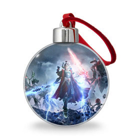 Ёлочный шар с принтом Warhammer 40,000 в Ухте, Пластик | Диаметр: 77 мм | Тематика изображения на принте: 40к | dawn | war | warhammer | wh40k