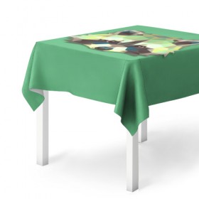 Скатерть 3D с принтом Енот в Ухте, 100% полиэстер (ткань не мнется и не растягивается) | Размер: 150*150 см | животные | жищники | новинки | подарок | популярное | яркие