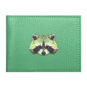 Обложка для студенческого билета Енот: в Ухте, натуральная кожа | Размер: 11*8 см; Печать на всей внешней стороне | животные | жищники | новинки | подарок | популярное | яркие