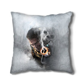 Подушка 3D с принтом Warhammer 40,000 в Ухте, наволочка – 100% полиэстер, наполнитель – холлофайбер (легкий наполнитель, не вызывает аллергию). | состоит из подушки и наволочки. Наволочка на молнии, легко снимается для стирки | 40к | dawn | war | warhammer | wh40k