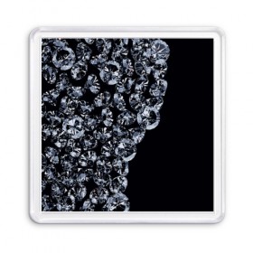 Магнит 55*55 с принтом Алмазы в Ухте, Пластик | Размер: 65*65 мм; Размер печати: 55*55 мм | алмаз | алмаз для резки стекла | бриллиант | бубны | диамант | прикольные | ромб