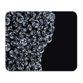 Коврик прямоугольный с принтом Алмазы в Ухте, натуральный каучук | размер 230 х 185 мм; запечатка лицевой стороны | алмаз | алмаз для резки стекла | бриллиант | бубны | диамант | прикольные | ромб