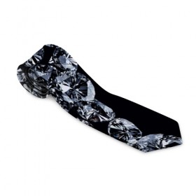 Галстук 3D с принтом Алмазы в Ухте, 100% полиэстер | Длина 148 см; Плотность 150-180 г/м2 | алмаз | алмаз для резки стекла | бриллиант | бубны | диамант | прикольные | ромб