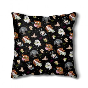 Подушка 3D с принтом Ugly Dogs 2 в Ухте, наволочка – 100% полиэстер, наполнитель – холлофайбер (легкий наполнитель, не вызывает аллергию). | состоит из подушки и наволочки. Наволочка на молнии, легко снимается для стирки | crazy | dog | собака | собачка | ужас | уродцы