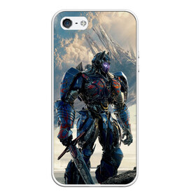 Чехол для iPhone 5/5S матовый Трансформер: в Ухте, Силикон | Область печати: задняя сторона чехла, без боковых панелей | robot | transformers | бамблби | кибертрон | мегатрон | оптимус | прайм | робот