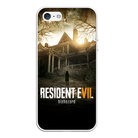 Чехол для iPhone 5/5S матовый с принтом Resident Evil в Ухте, Силикон | Область печати: задняя сторона чехла, без боковых панелей | Тематика изображения на принте: horror | jovovich | milla | zombie | вирус | зло | зомби | йовович | милла | обитель | ужас