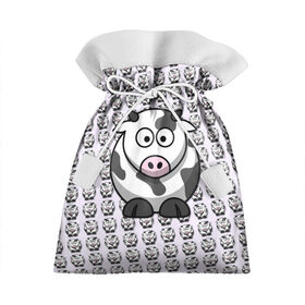 Подарочный 3D мешок с принтом Коровки в Ухте, 100% полиэстер | Размер: 29*39 см | animals | cow | животные | корова