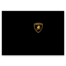 Поздравительная открытка с принтом Lamborghini в Ухте, 100% бумага | плотность бумаги 280 г/м2, матовая, на обратной стороне линовка и место для марки
 | Тематика изображения на принте: brand | car | italy | lamborghini | logo | автомобиль | италия | ламборджини | логотип | марка