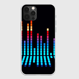 Чехол для iPhone 12 Pro с принтом Эквалайзер в Ухте, силикон | область печати: задняя сторона чехла, без боковых панелей | музыка | полосы | разноцветный | яркий