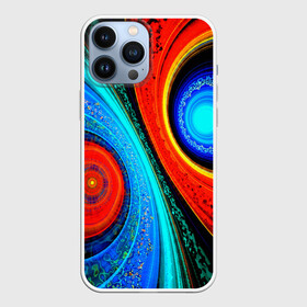 Чехол для iPhone 13 Pro Max с принтом Двойной фрактал в Ухте,  |  | Тематика изображения на принте: абстракция | цветные | яркие