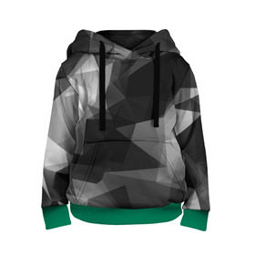 Детская толстовка 3D с принтом Camo - Black & White (Чёрно-белый камуфляж) в Ухте, 100% полиэстер | двухслойный капюшон со шнурком для регулировки, мягкие манжеты на рукавах и по низу толстовки, спереди карман-кенгуру с мягким внутренним слоем | Тематика изображения на принте: 0x000000123 | camo | камуфляж | чёрно белый