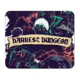 Коврик прямоугольный с принтом Darkest Dungeon в Ухте, натуральный каучук | размер 230 х 185 мм; запечатка лицевой стороны | darkest dungeon | замок | игра | логотип | рыцарь | темные подземелья | тьма | череп | чумной доктор