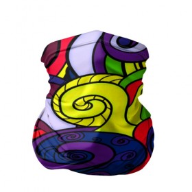 Бандана-труба 3D с принтом Спирали в Ухте, 100% полиэстер, ткань с особыми свойствами — Activecool | плотность 150‒180 г/м2; хорошо тянется, но сохраняет форму | 