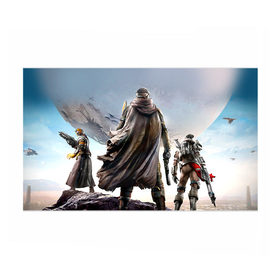 Бумага для упаковки 3D с принтом Destiny 6 в Ухте, пластик и полированная сталь | круглая форма, металлическое крепление в виде кольца | 