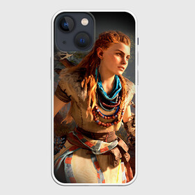 Чехол для iPhone 13 mini с принтом HZD 2 в Ухте,  |  | Тематика изображения на принте: dawn | horizon | zero | роботы