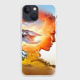 Чехол для iPhone 13 mini с принтом HZD 3 в Ухте,  |  | Тематика изображения на принте: dawn | horizon | zero | роботы