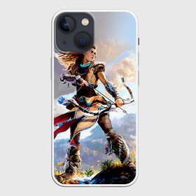 Чехол для iPhone 13 mini с принтом HZD 4 в Ухте,  |  | Тематика изображения на принте: dawn | horizon | zero | роботы