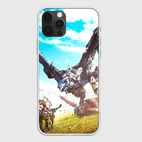 Чехол для iPhone 12 Pro с принтом HZD 7 в Ухте, силикон | область печати: задняя сторона чехла, без боковых панелей | Тематика изображения на принте: dawn | horizon | zero | робот