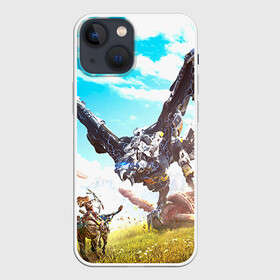 Чехол для iPhone 13 mini с принтом HZD 7 в Ухте,  |  | Тематика изображения на принте: dawn | horizon | zero | робот