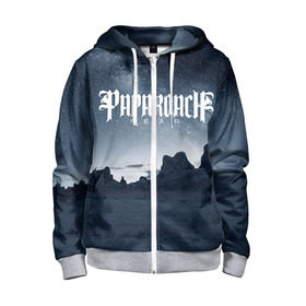 Детская толстовка 3D на молнии с принтом Paparoach 8 в Ухте, 100% полиэстер |  манжеты и пояс оформлены широкой мягкой резинкой, двухслойный капюшон со шнурком для регулировки, спереди карманы и застежка-молния
 | Тематика изображения на принте: papa roach | roach | папа роач | папароач | папароч | роач | роч