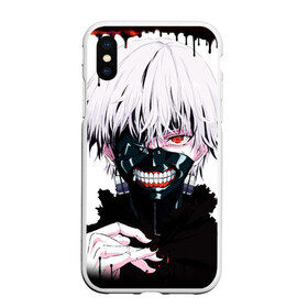 Чехол для iPhone XS Max матовый с принтом Канеки в Ухте, Силикон | Область печати: задняя сторона чехла, без боковых панелей | anime | ghoul | tokyo | tokyo ghoul | гуль