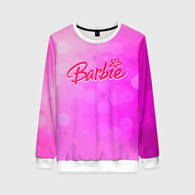 Женский свитшот 3D с принтом Барби 5 в Ухте, 100% полиэстер с мягким внутренним слоем | круглый вырез горловины, мягкая резинка на манжетах и поясе, свободная посадка по фигуре | barbie | барби | девочка | девушка | кукла